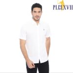 PLCLXVII - KEMEJA PRIA - LOGO KECIL LENGAN PENDEK 1601