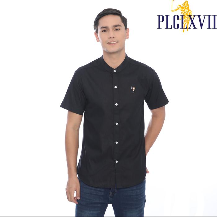 PLCLXVII - Kemeja Pria - Linen Kerah Shanghai Lengan Pendek 1604