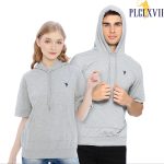 PLCLXVII - Hoodie Pria - Hoodie Lengan Pendek Logo Kecil 1505